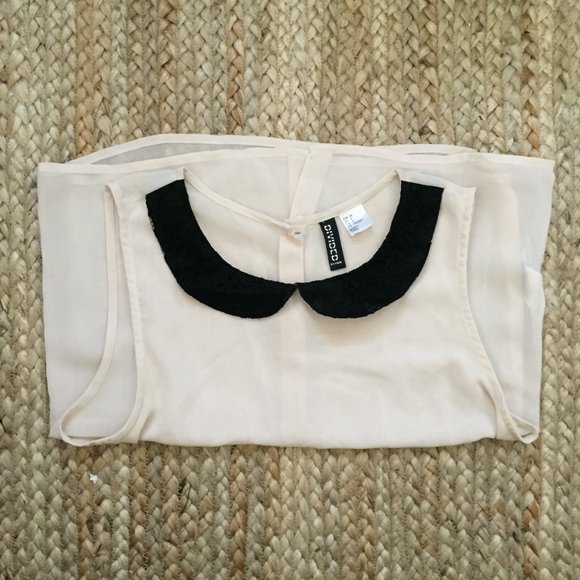 H&M Crop Top with Peter Pan Collar - Picture 3 of 3